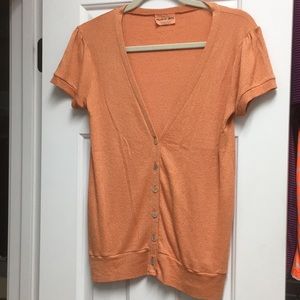 Michael Stars Orange Cardigan